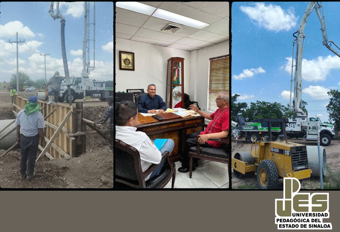 Avances en la construcción del acceso directo al edificio Navolato